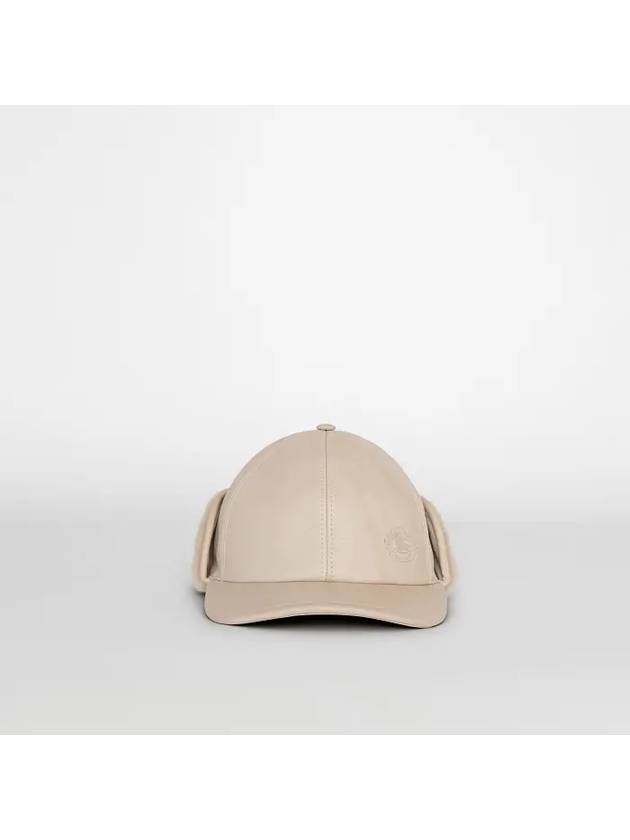 Leather and Shearling Explorer Cap 8005520 - BURBERRY - BALAAN 5