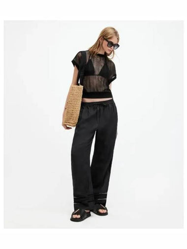 Jade linen trousers W028TA 5 - ALLSAINTS - BALAAN 1