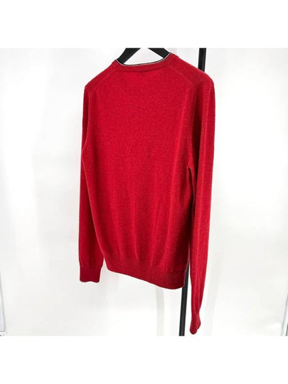 Logo patch long sleeve knit red M size - MONCLER - BALAAN 2