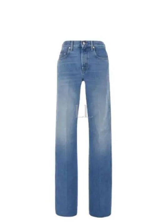 Cotton Straight Jeans Blue - GUCCI - BALAAN 2