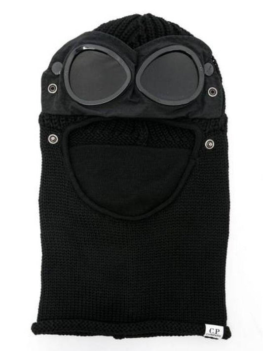 Extra Fine Merino Wool Goggle Balaclava Black - CP COMPANY - BALAAN 1