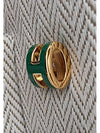 Mini Pop H Earrings Gold Malachite - HERMES - BALAAN 6