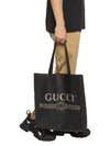 Vintage Logo Tote Bag Black - GUCCI - BALAAN 3