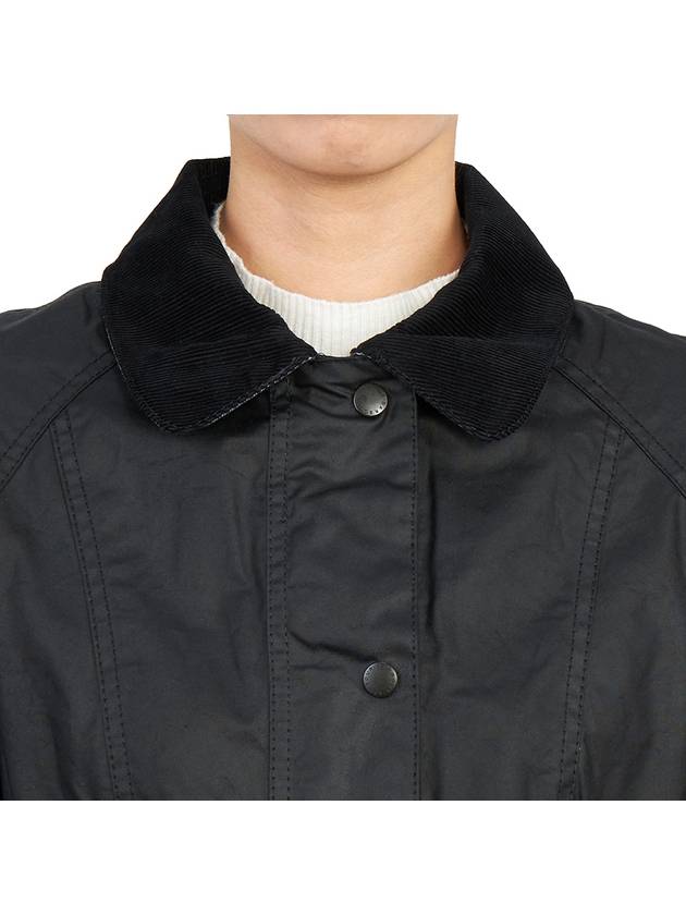 Beadnell Wax Zip-up Jacket Black - BARBOUR - BALAAN 11