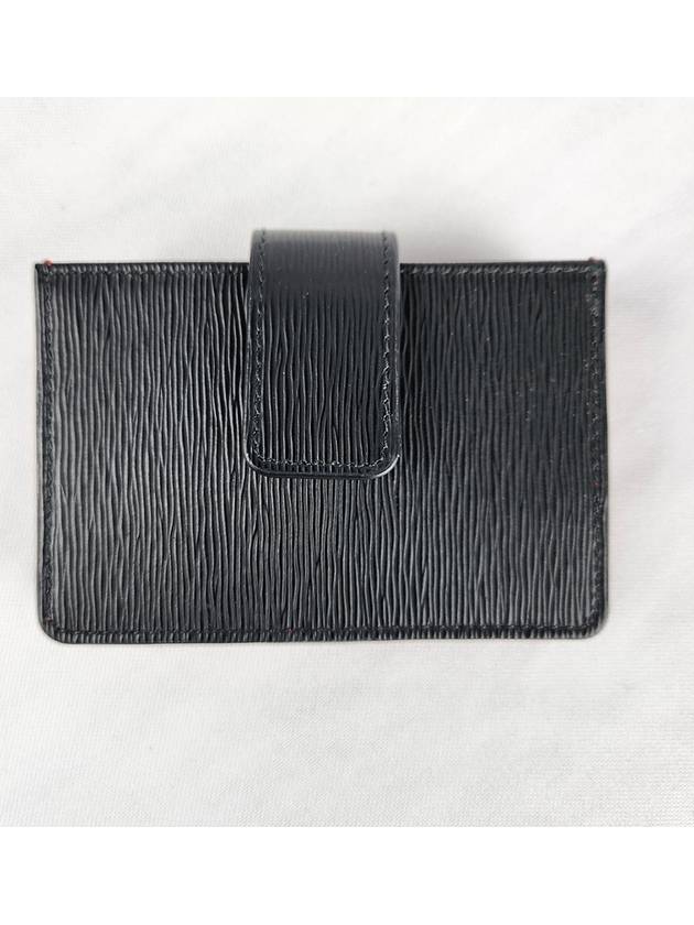 Vitello Accordion Card Wallet Black Red - PRADA - BALAAN 4