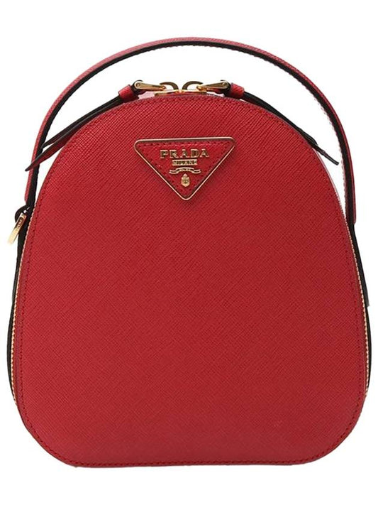 Saffiano Odette Backpack Red - PRADA - BALAAN 1