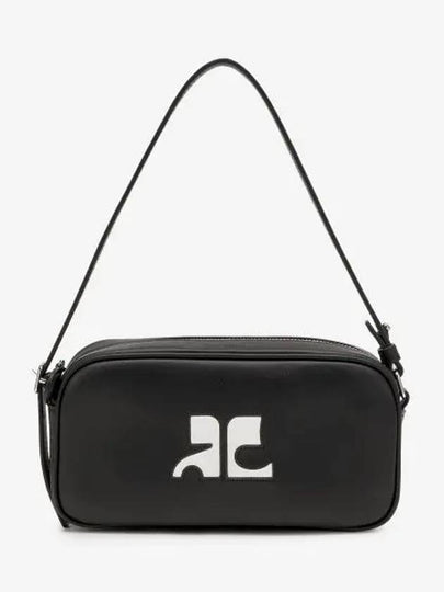 Reedition Baguette Leather Shoulder Bag Black - COURREGES - BALAAN 2