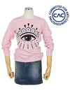 2SW710 4XI 32 Eye Motif Pink Sweatshirt - KENZO - BALAAN 2