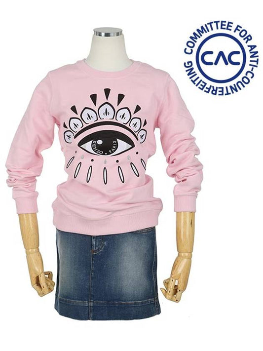 2SW710 4XI 32 Eye Motif Pink Sweatshirt - KENZO - BALAAN 2