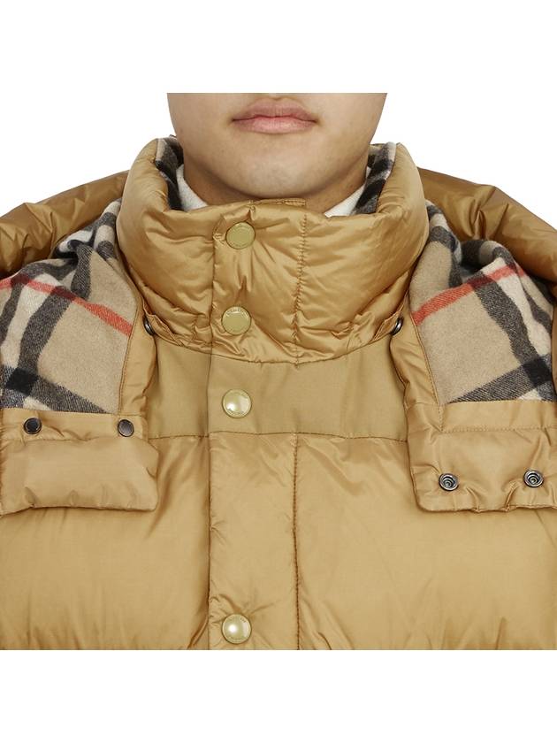 Detachable Sleeve Hooded Padding Beige - BURBERRY - BALAAN 11