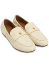 Ballet Double T Napa Leather Loafers New Cream - TORY BURCH - BALAAN 4