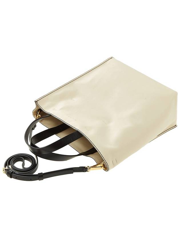 Museo Two-Tone Tote Bag Ivory - MARNI - BALAAN 5