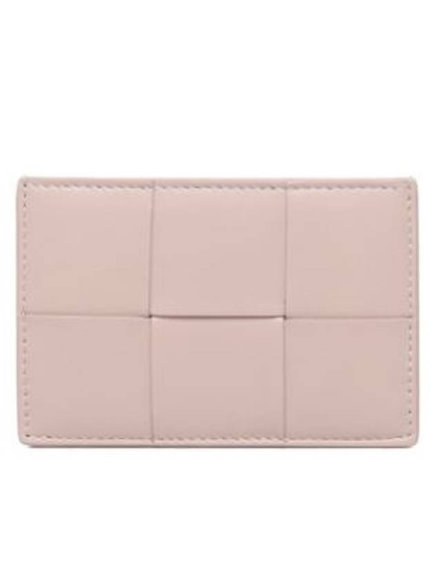 Intrecciato Lambskin Calfskin Card Wallet Pink - BOTTEGA VENETA - BALAAN 2