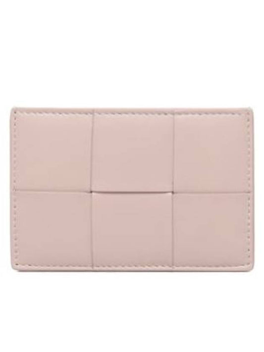 Intrecciato Lambskin Calfskin Card Wallet Pink - BOTTEGA VENETA - BALAAN 2