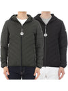 Logo Hooded Down Padding Grey - EMPORIO ARMANI - BALAAN 2