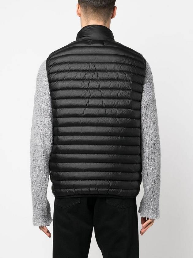 Loom Woven Chambers Recycled Nylon Down Padding Vest Black - STONE ISLAND - BALAAN 4