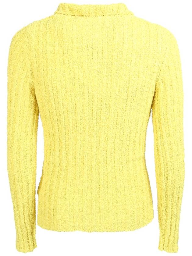 Half Zip-Up Knit Top Yellow - MONCLER - BALAAN 3