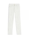 Denim Straight Jeans White - AMI - BALAAN 2