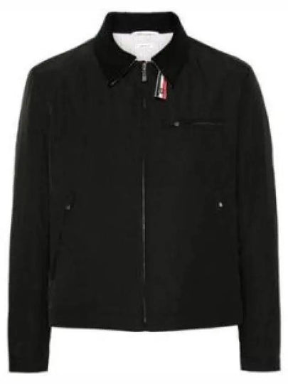 RWB Stripe Zip Pocket Detail Zip Up Jacket Black - THOM BROWNE - BALAAN 2