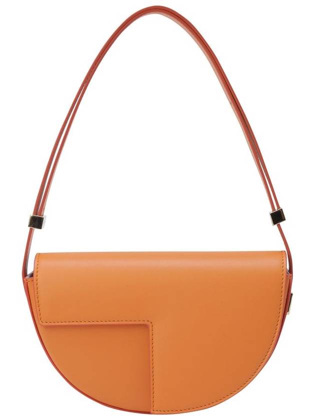 Le Petit Patou Leather Shoulder Bag Orange - PATOU - BALAAN 1