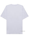 Logo Print Short Sleeve T-Shirt White - STONE ISLAND - BALAAN 3