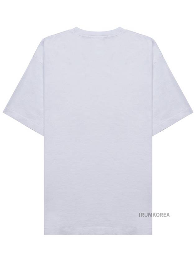 Logo Print Short Sleeve T-Shirt White - STONE ISLAND - BALAAN 3