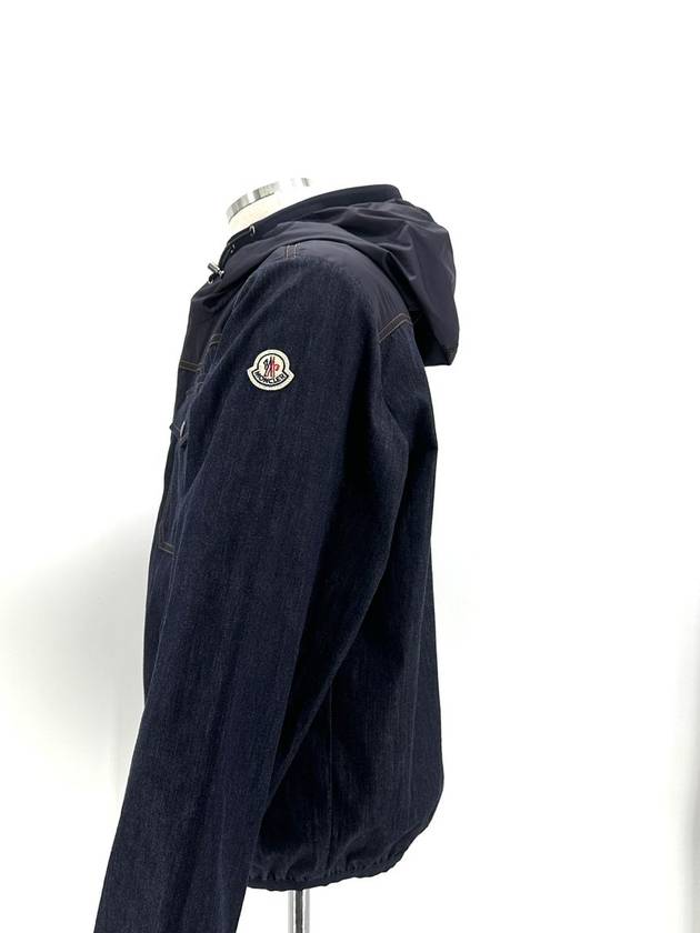 Chrono Denim Windbreaker Jacket - MONCLER - BALAAN 4