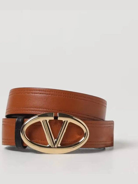 V Bold Edition Leather Belt 4W0T0SJ0 FZC ZL6 - VALENTINO - BALAAN 2