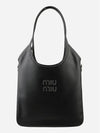 Miu Ivy Leather Bag Black - MIU MIU - BALAAN 2