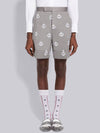 Satin Stitch Anchor Half Drop Shorts Grey - THOM BROWNE - BALAAN 2