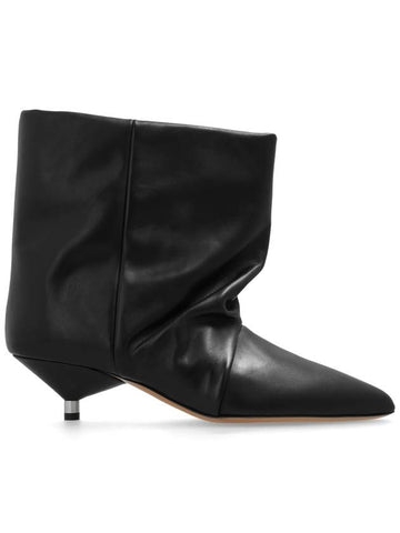 Isabel Marant Heeled Ankle Boots Ebbi, Women's, Black - ISABEL MARANT - BALAAN 1