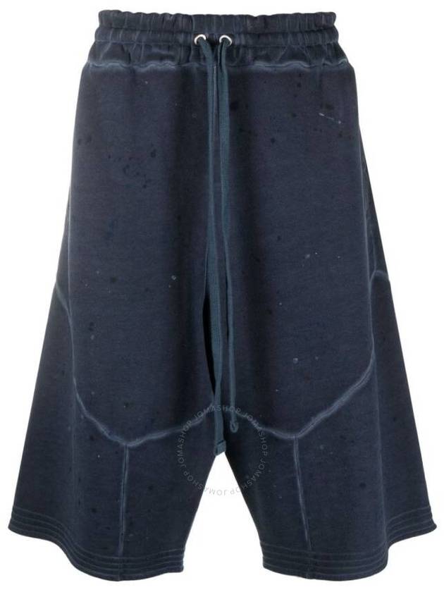 A Cold Wall Navy Studio Wide Leg Faded Jersey Shorts, Size Small - A-COLD-WALL - BALAAN 1