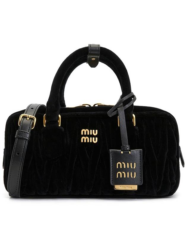 Arcadie Matelasse Tote Bag Black - MIU MIU - BALAAN 2