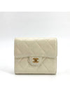 Caviar gold flap bi fold wallet - CHANEL - BALAAN 1