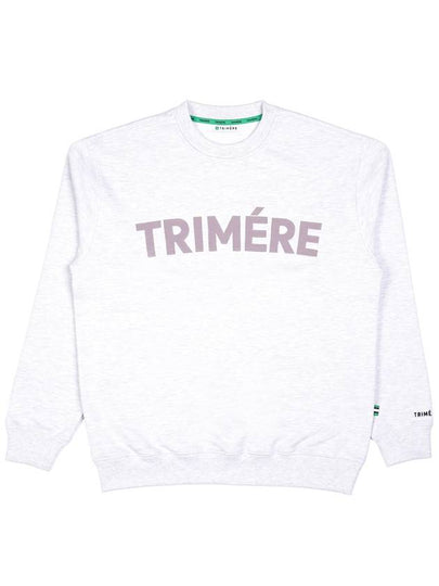 Applique sweatshirt UNISEX MGRAY - TRIMERE - BALAAN 2