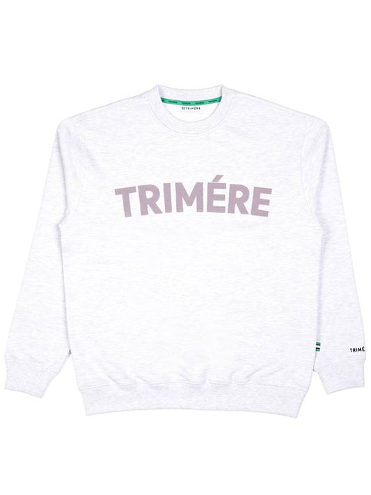 Applique sweatshirt UNISEX MGRAY - TRIMERE - BALAAN 2