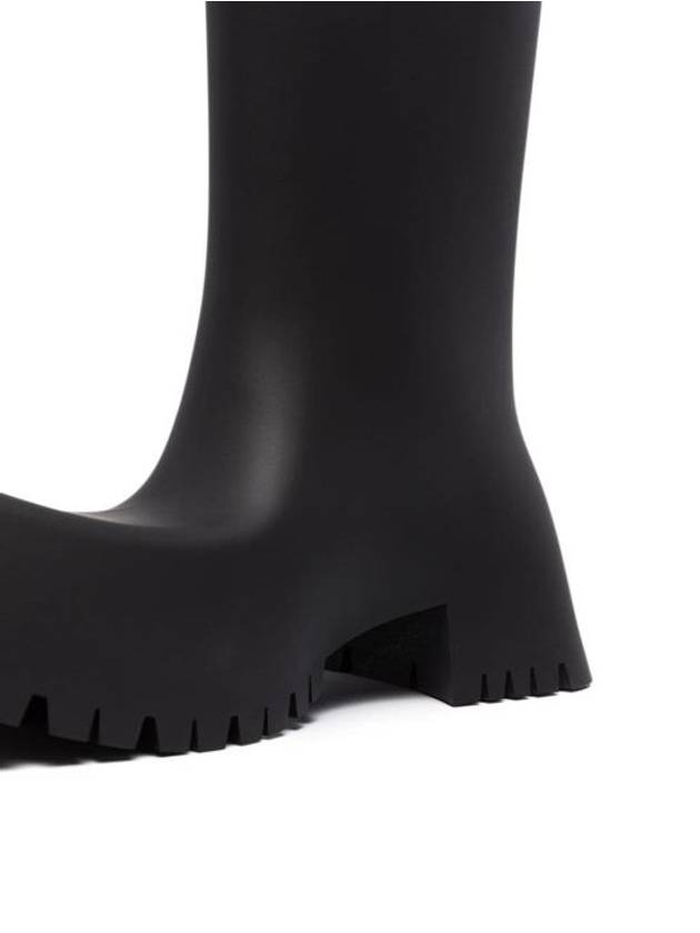 Rubber Trooper Ankle Boots Black - BALENCIAGA - BALAAN 4