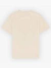 Surfing Foxes Logo Print Short Sleeve T-Shirt Beige - MAISON KITSUNE - BALAAN 6