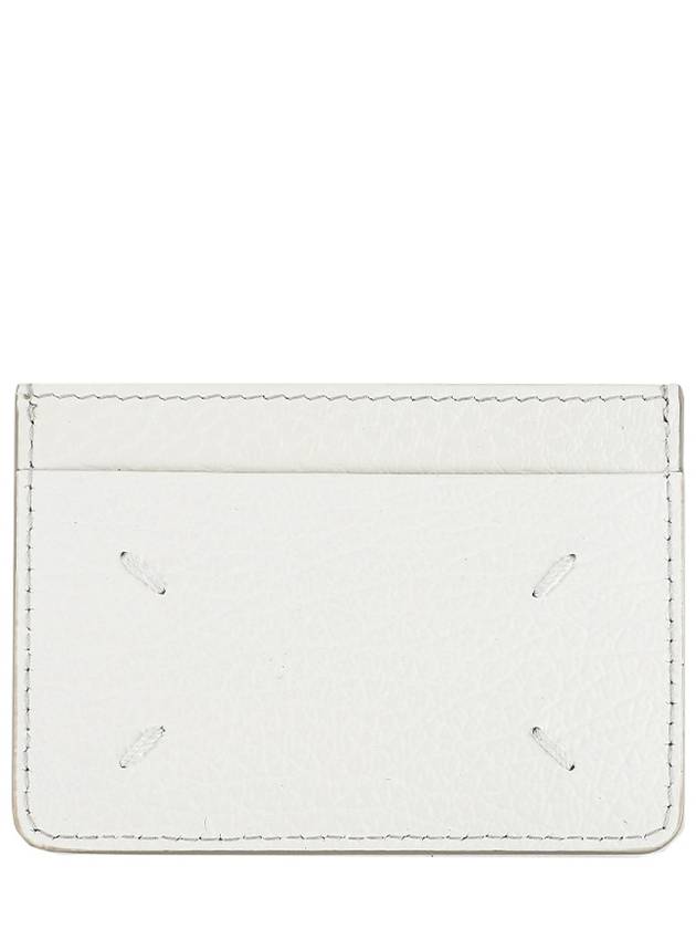 Grain Leather Stitch Card Wallet White - MAISON MARGIELA - BALAAN 2