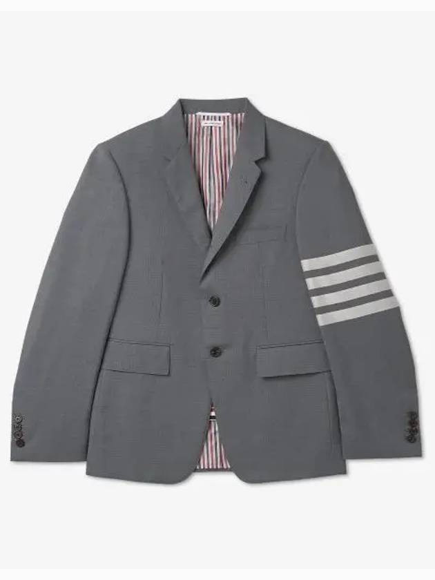 Plain Weave Suiting 4 Bar Classic Sport Jacket Medium Grey - THOM BROWNE - BALAAN 2