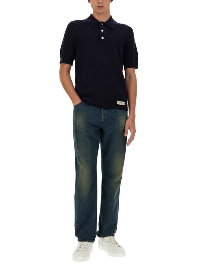 Balmain Merino Wool Polo Shirt - BALMAIN - BALAAN 2