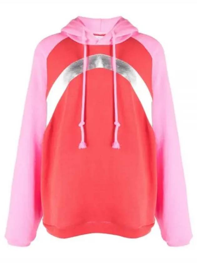 ERL Rainbow Hoodie Knit Pink ERL07T033 Rainbow Hooded Sweatshirt - ERL - BALAAN 1