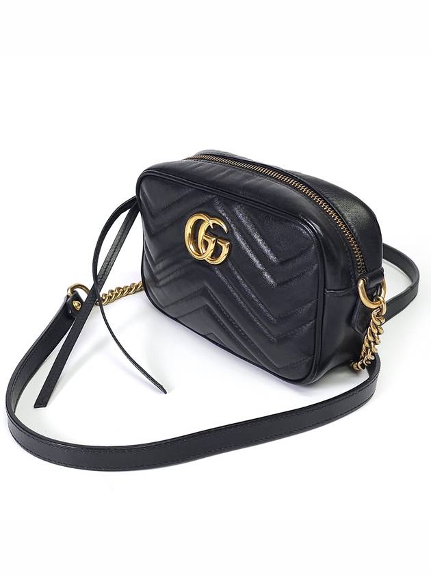 448065 Gold Marmont Matelasse Mini Cross Bag - GUCCI - BALAAN 3