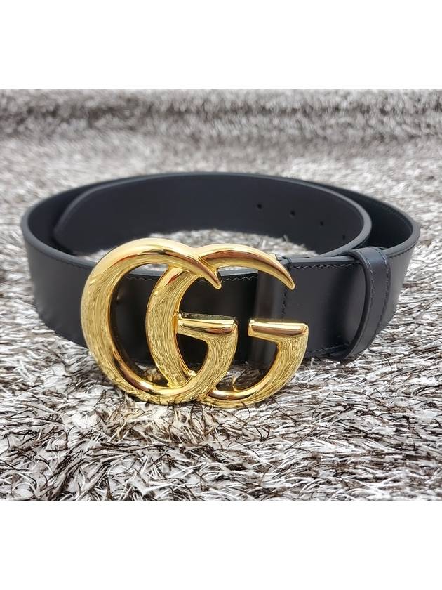 Marmont GG gold logo belt - GUCCI - BALAAN 3