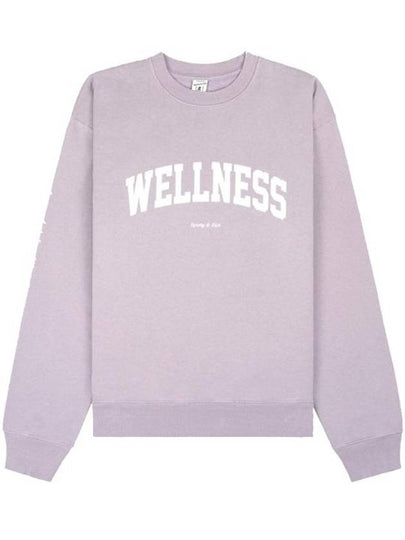 Wellness Crew Neck Cotton Long Sleeve T-Shirt Purple - SPORTY & RICH - BALAAN 2