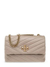 Kira Chevron Convertible Strap Small Shoulder Bag Grey Heron - TORY BURCH - BALAAN 2