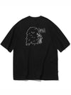 Tree Salon Embroidered Short Sleeve T-Shirt Black - CPGN STUDIO - BALAAN 3