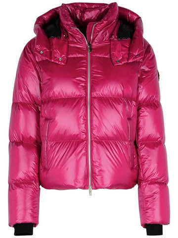 Moose Knuckles 'Moonstone' Fuchsia Nylon Down Jacket - MOOSE KNUCKLES - BALAAN 1