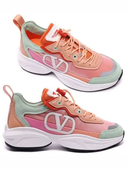 Women's Shegoes Low Top Sneakers Pink - VALENTINO - BALAAN 2