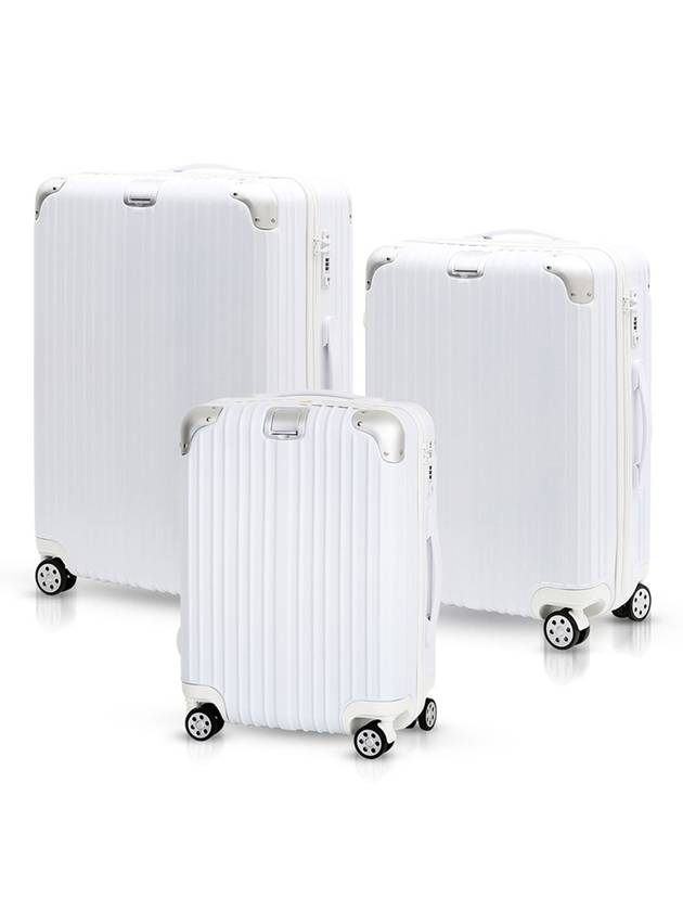 3ZETS travel carrier 3-piece set 20 24 29 inches white - KLEPTON - BALAAN 1